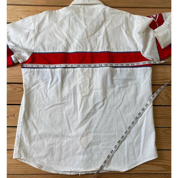 Vtg STEER WEST Embroidered Western Button Up Shirt - Picture 7 of 8